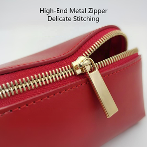 Bolsa <span class=keywords><strong>de</strong></span> Cosméticos Mini <span class=keywords><strong>de</strong></span> Cuero PVC Rojo <span class=keywords><strong>de</strong></span> Lujo, con Logotipo Personalizado, Portátil, para Lápiz Labial, para Cuidado <span class=keywords><strong>de</strong></span> la Piel, Belleza, Regalo Promocional para Eventos - Product Image 4