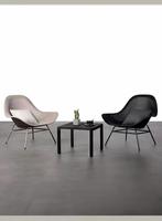 Chaise longue d'extérieur en plastique creux, chaise de plage moderne, résistante aux intempéries, pour patio, jardin, balcon, cour, chaise d'appoint pour la maison