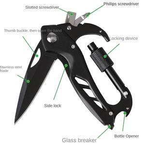 มีดพับอเนกประสงค์สแตนเลส Nathan <span class=keywords><strong>Tori</strong></span> HO739 ขายดี พร้อมห่วงคล้องสำหรับปีนเขา ใช้งานกลางแจ้ง EDC รับประกัน 1 ปี 0.1 - Product Image 2