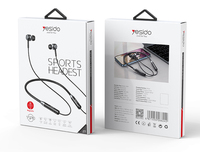 YSP10 Yesido Écouteurs sans fil à collier pour le sport, étanches IPX6, à réduction active du bruit, en silicone liquide