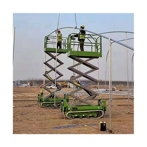 Nhà Máy Giá 6M 8M 10M 500kg Công suất di động theo dõi Kéo Cắt kéo nhỏ tự hành nền tảng làm việc trên không - Product Image 5