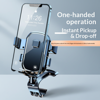 Support de téléphone universel pour tableau de bord de voiture, fixation par ventouse, rotation à 360°, verrouillage automatique, placement en une seconde, stable pour les téléphones mobiles