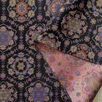 Tissu Jacquard Élégant en Gros, Tissé 100% Polyester, Tissu Jacquard Coloré Teint en Fil, Brocart pour Robe Africaine