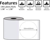 Papier thermique rond Phomemo, étiquettes autocollantes imperméables, rouleaux d'autocollants circulaires pour M110 M200 M220, emballage de vente au détail, pâtisserie