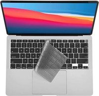 Couverture de clavier pour MacBook Air 13 pouces 2022 2021 2020, version A2337 M1 A2179, protection en silicone imperméable