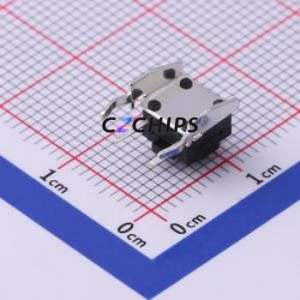 TS-1009-A3B3-D2-T2 Tactile Switch Through hole Switch Single Pole Single Throw Round Button 2.5N Right Angle Insert - Product Image 2