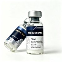 Autocollants de sécurité holographiques transparents personnalisés, étiquettes de peptides purs pour la recherche indépendante, flacons Ruo de 3 ml et 10 ml