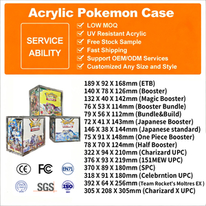 Boîte de renfort en acrylique de qualité supérieure, boîte en acrylique, présentoir, Elite Trainer, empilable, protection UV, couvercle magnétique, étui en acrylique pour Pokémon Etb - Product Image 2