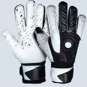 Gants de gardien de but de football WARPRO INDUSTRY, en latex, à doigts entiers, rose et blanc, antidérapants, respirants, fermeture à enfiler, unisexe - Product Image 1