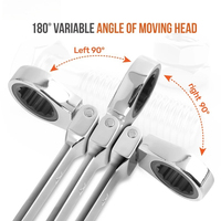 Jeu de clés à cliquet à couple réglable 8-19 mm, clés Torx universelles pour la réparation de vélos et de motos, kit d'outils mécaniques
