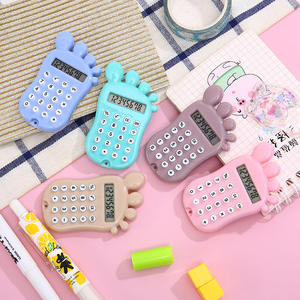 Mini calculatrice scientifique de poche rose personnalisée en plastique à double alimentation pour bureau - Product Image 2