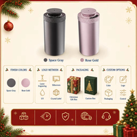 Coffret Cadeau Diffuseur Personnalisé Édition Noël 70N – Diffuseur d'Huiles Essentielles Sans Eau Rechargeable Sans Fil de Luxe pour Voiture