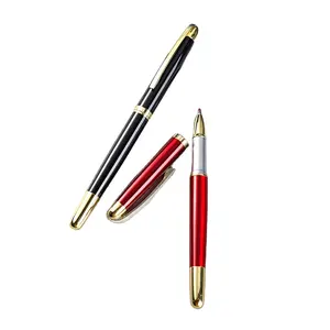 Yüksek kaliteli Metal mürekkep silindiri tükenmez kalem lüks OEM yönetici iş hediyeler tasarım Parker kalem ile özel Logo