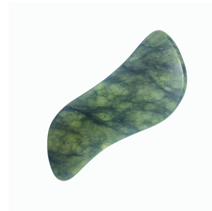 Outil de massage Gua Sha en jade naturel Xiuyan pour soulager les muscles - Product Image 1