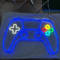 Enseigne Néon Gamer LED en Forme de Manette de Jeu, Lumières Néon Murales Alimentées par USB pour Chambre d'Adolescent, Décoration de Salle de Jeux pour Enfants