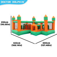 Château gonflable pour enfants avec toboggan, en tissu Oxford, pour la maison, le jardin, les fêtes intérieures et extérieures, en stock