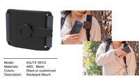 Support de téléphone portable flexible Lock Go pour sac à dos, avec clip ceinture, support portable pour appareil photo et support de téléphone portable 4-7 pouces, pour la pratique du cyclisme et les activités de plein air