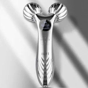 Vẻ đẹp tiện ích 2024 3D mặt nâng Con lăn Massager massage cụ 360 xoay con lăn Microcurrent mặt massager