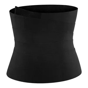 YIWU Marque privée Nouveau Design Sport Réglable Wrap Waist Trainer Minceur Corps Shaper Polyester Waist Trainer