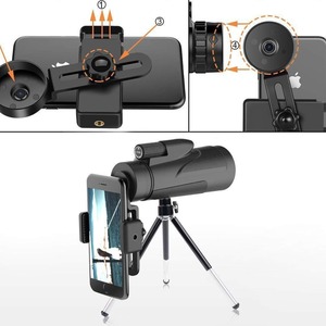 Seacat 12x50 <b>Monocular</b> Telescope With Phone Mount For <b>Night</b> <b>Vision</b> Outdoor Use - Product Image 4