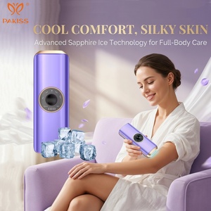 Depiladora PAKISS Cool Sapphire Ice, Depiladora de Hilo para Alivio del Dolor, Depilación Corporal Completa, Uso Doméstico, Dispositivo con Instrucciones en Inglés - Product Image 1
