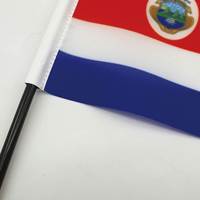 Drapeau du Costa Rica 14x21cm avec base pour décoration de bureau ou de table – Nouvelles tendances en gros