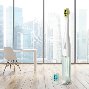 Cepillo de Dientes Eléctrico a Pilas con Depósito de Enjuague Bucal Incorporado, Bomba, Resistente al Agua IPX5, Cerdas Suaves, 3 Modos Sónicos - Product Image 3