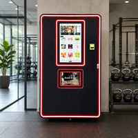 Distributeur automatique de compléments alimentaires à écran tactile avec éclairage LED et porte de récupération automatique, machine distributrice de protéines en poudre
