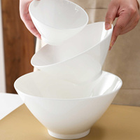 Bol à riz conique de style japonais rétro, en porcelaine fine, pour usage domestique et commercial