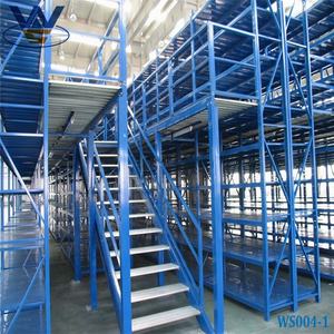 Plataforma de acero de estante de piso de entresuelo de alta calidad con escaleras para almacenamiento de almacén - Product Image 2