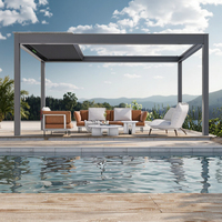 Toldo independiente SINGO, toldo de aluminio de tamaño personalizado para Balcón de casa