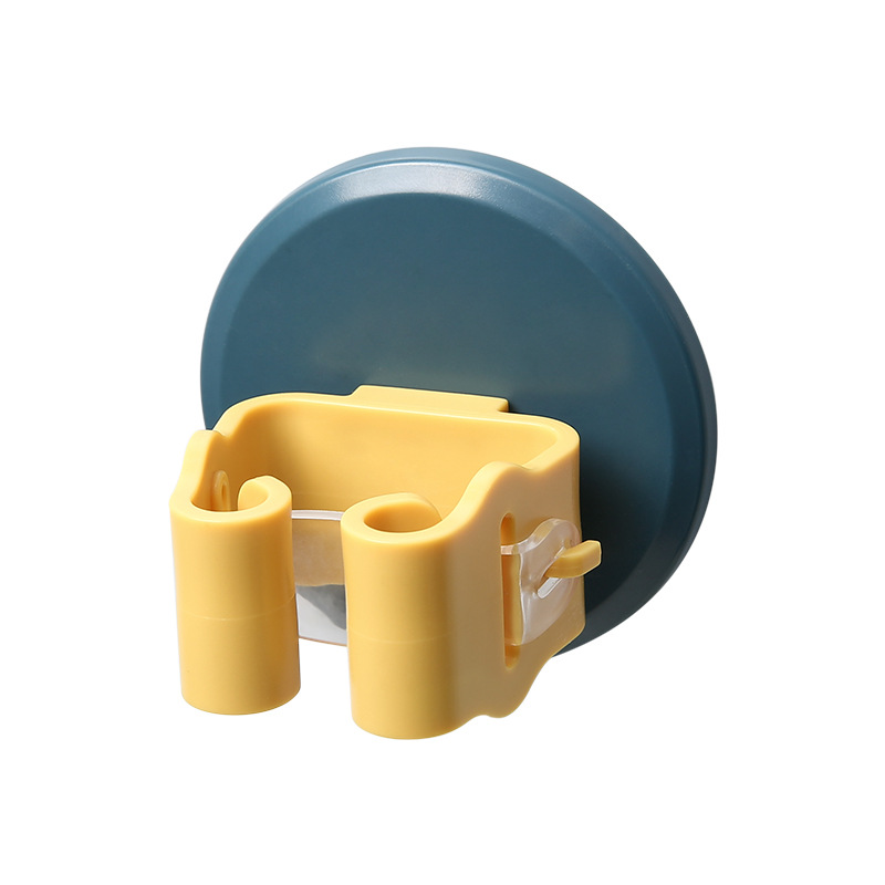 2021 high quality Three loads abs material self adhesive Suitable for bathroom kitchen wall mount mop and broom holder