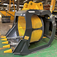 Bucket penyaring putar Monde Excavator untuk pekerjaan konstruksi