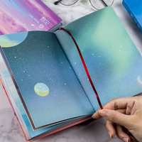 Carnet de notes créatif A5 avec pages intérieures couleur, couverture rigide, journal, carnet de bord, bloc-notes avec reliure thermique