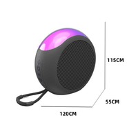 Altavoz Bluetooth Portátil con Iluminación LED RGB, Diseño 2025, Carga Tipo-C, con Correa, Inalámbrico