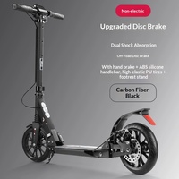 Trottinette pliable pour adultes en alliage d'aluminium avec amortisseur, siège inclus et hauteur réglable, de la marque DomeRide Factory