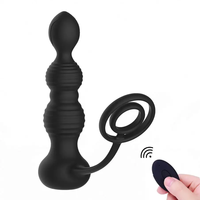 Plug anal sans fil télécommandé pour la masturbation anale avec vibration à 10 fréquences Masseur de la prostate pour hommes femmes Nouveau produit sexuel
