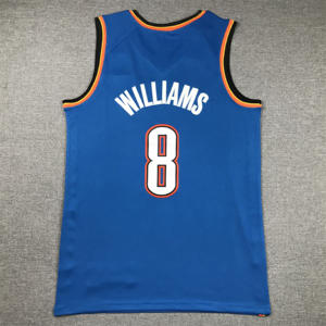 新的顶级质量<span class=keywords><strong>2</strong></span> # Gilgeous-Alexander 7 # Holmgren 8 # 威廉姆斯男子和青年球员球衣刺绣美国篮球球衣 - Product Image 3