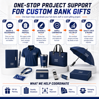 Ensembles de cadeaux de marque de l'industrie financière Sacs à dos pliables Haut-parleurs Gobelets en céramique Notes autocollantes et articles de promotion d'entreprise