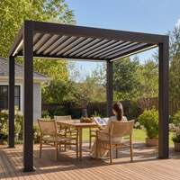 Pavillon et pergola pliables populaires pour l'extérieur avec lames orientables