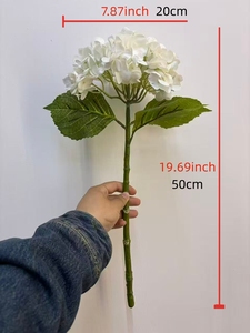 Offerta Speciale di Fabbrica: Fiori Artificiali Idratanti, Ortensie Finte 50cm (19.69 pollici) per Decorazioni Domestiche e Celebrazioni Festive - Product Image 2