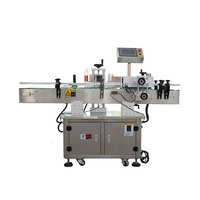 Machine d'étiquetage de bouteilles de colle, emballage et prix opp thermofusible produits ovales semi-automatique double face machine d'étiquetage rond froid