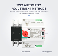 Commutateur de transfert automatique double alimentation ATS 4P, protecteur de tension automatique pour onduleur photovoltaïque et commutation UPS industrielle