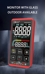 מגע מסך מודד 1000V 9999 ספירות מד מתח מתח הנוכחי בדיקות כלי דיגיטלי מודד - Product Image 3