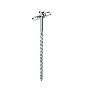 Stainless Steel Tent <b>Peg</b> with Hex Head and Carabiner Ring for Camping Outdoor Use - Product Image 1