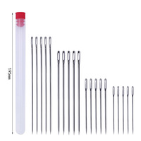 Grande poupée en fil cousue à la main, aiguille à broder moderne à long manche et à yeux larges en métal, non affûtée, pour la maison, durable