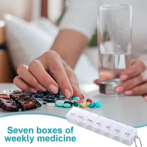 Nuevo Organizador Semanal de Pastillas Transparente y Portátil, Caja de Medicamentos para 7 Días con Separadores, para Viajes, Baño y Cocina - Product Image 2