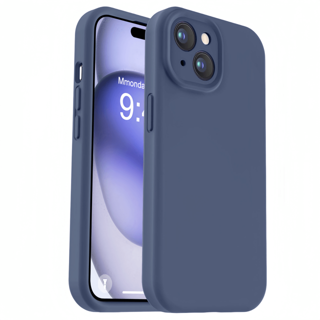 SHT Silicone case for Phone 15 Plus, 6.7 Inch,Liquid Silicone Soft Touch Full-Body Protective Phone Case, Shockproof Cover.