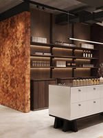 Mobilier de Salon Personnalisé Haut de Gamme pour la Réception, le Coiffage et l'Espace d'Exposition de Produits en Salon de Coiffure