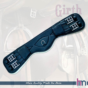 Cincha de Doma Premium HMGLOBAL de Cuero Suave Acolchada con Neopreno, Ajuste SS, Tamaño 20-32 Pulgadas, Empaque Individual - Product Image 2